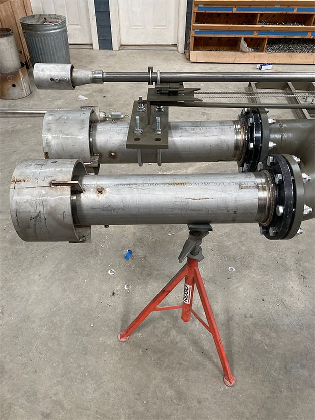 D.B.I. high pressure flare support systems