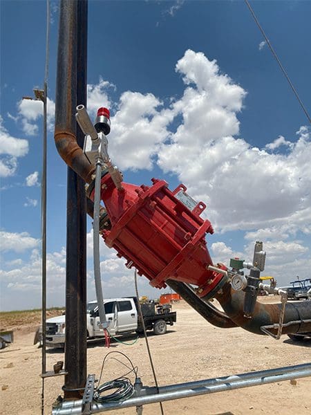 Flame arrestor purge system field installation