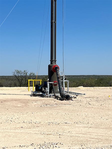 Fuel gas knockout configuration