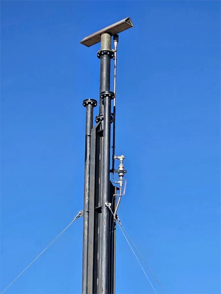 Fixed Orifice TBone flare high pressure release configuration