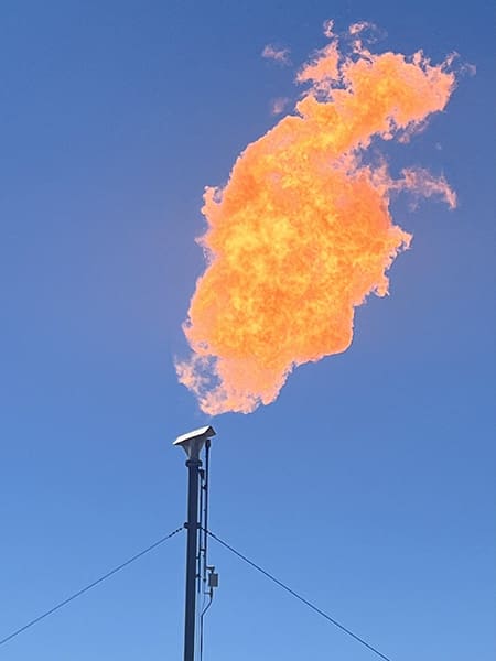 TBone Flare Tip in Operation